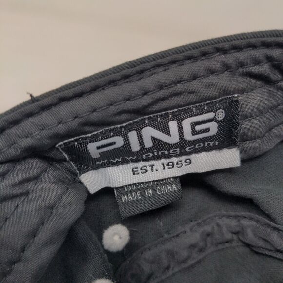PING Women's Golf Cadet Cap Black Adjustable Embroidered Logo - Picture 7 of 8